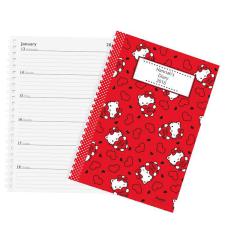 Personalised Hello Kitty Hearts A5 Diary